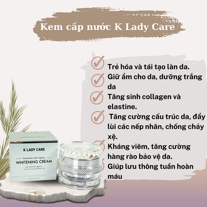 Kem dưỡng K Lady Care Whitening Cream