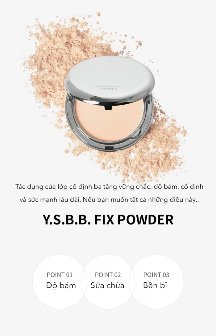 Phấn phủ 3ce Makeup Fix Powder