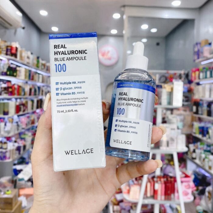 Serum Wellage Real Hyaluronic Blue Ampoule 100