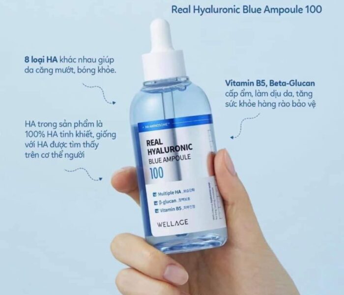 Serum Wellage Real Hyaluronic Blue Ampoule 100